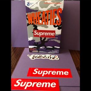 Authentic Supreme WHEATIES & Stickers 🔥🔥SS2021